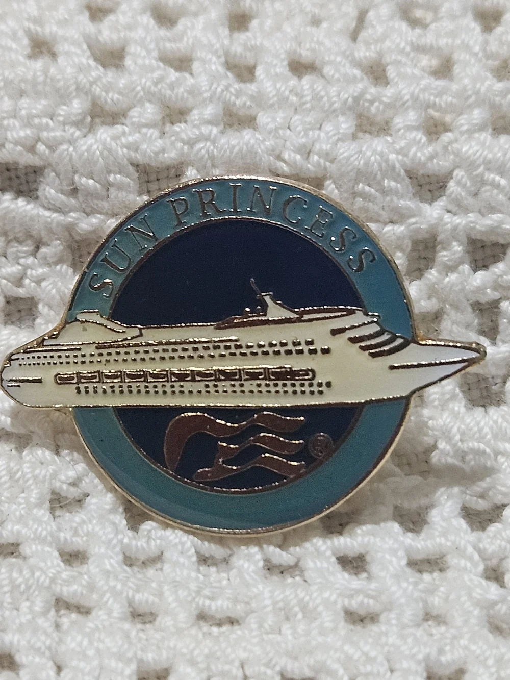 Commemorative Pin for the Sun Princess cruise ship